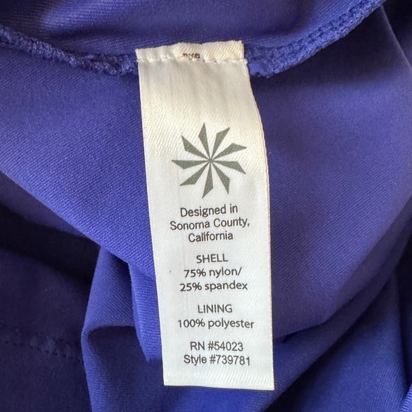 Athleta Blue Shorebreak Swim Dress, Size XS - Picture 8 of 9